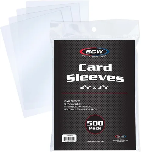 Miniatura 8 de BCW Penny Sleeves – 1000 fundas cristalinas libres de ácido – 2-5/8" x 3-5/8" para cartas coleccionables – béisbol, baloncesto, fútbol americano