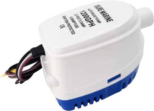 Miniatura 4 de ISURE MARINE Bomba de agua de sentina sumergible automática de 12 V Últimos estilos 1200 GPH Interruptor de flotador automático incorporado
