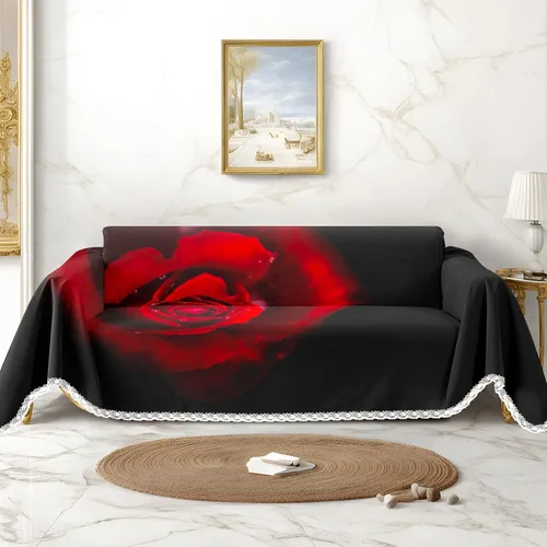 Miniatura 14 de Funda de sofá con estampado de piña a rayas, fundas de sofá para sillón, funda resistente a las manchas, protector universal de muebles