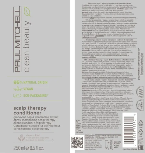 Miniatura 6 de Paul Mitchell Clean Beauty Scalp Therapy Conditioner, Gently Conditions + Cools All Hair Types, Especially Dry, Oily + Sensitive Scalps