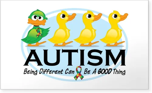 Miniatura 8 de CafePress Pegatina rectangular de alerta de autismo para parachoques