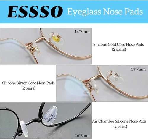 Miniatura 6 de Kit de reparación de lentes de ojo, kit de reparación de lentes mejorado con tornillos (oro y plateado), destornillador de anteojos 5 en 1