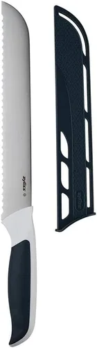 Miniatura 11 de Zyliss E920209 - Cuchillo para tallar cómodo, 7.3 in/7,25 pulgadas, acero inoxidable japonés, negro/blanco, cuchillo de cocina/cuchillo de carne
