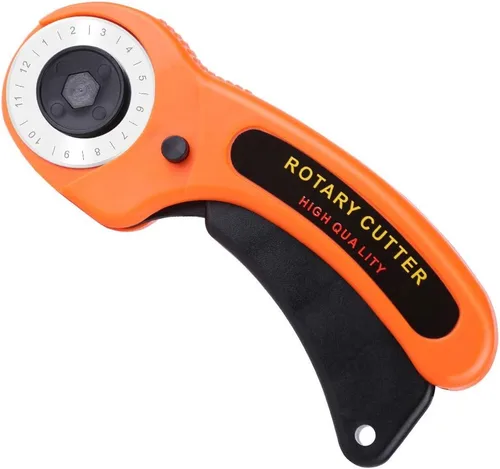 Cortador rotativo, cortador rotativo profesional de tela de 1.77 pulgadas, cortador giratorio para tela, papel de tarjeta, rodillo de costura,