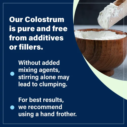 Miniatura 5 de Suplemento en polvo de calostro bovino (3000 mg + 40% IgG + sin rellenos) apoya la salud intestinal y digestiva, recuperación muscular