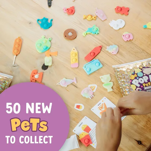 Miniatura 2 de Buffalo Games Pop It Pets – Temporada 2 – El mejor juguete sensorial – Burbujas y personajes adorables – Mapa de coleccionista con tarjetas