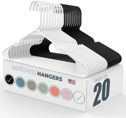 Miniatura 36 de Perchas de plástico gris para ropa Paquete de 200 unidades disponibles para 15, 30, 45, 60, 100, 150, 200 unidades, perchas de plástico