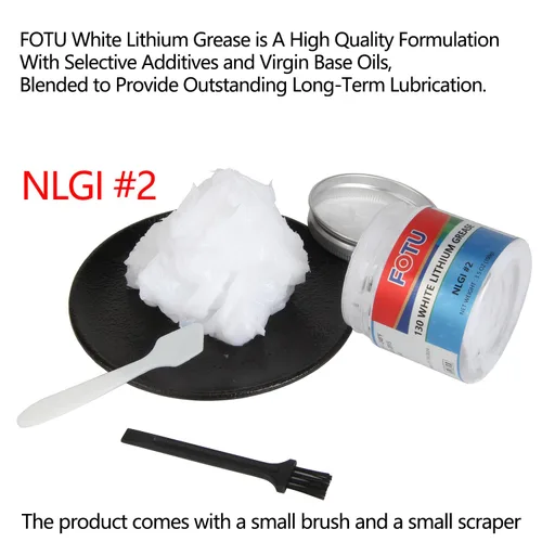 Miniatura 2 de FOTU 130 Grasa de litio blanca - Lubricante de alto rendimiento para todas sus necesidades mecánicas - 100% pura y de larga duración - Ideal