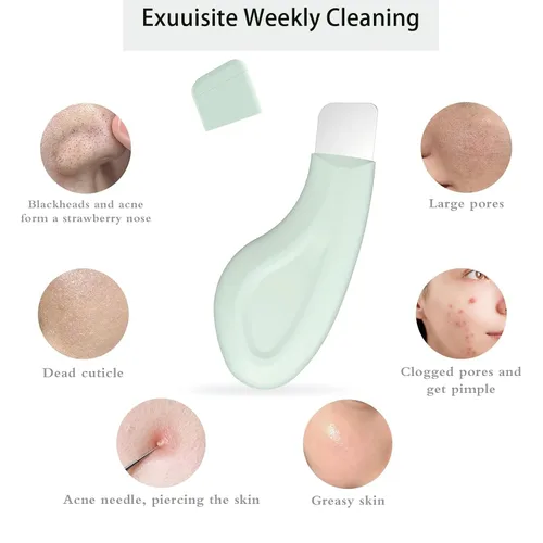 Miniatura 4 de 2 paquetes de herramientas para eliminar puntos negros, raspador facial para limpieza profunda de la nariz, herramienta de exfoliación suave