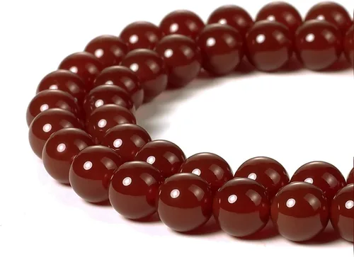 Miniatura 15 de Cuentas de ónix negro BEADNOVA con cuentas de cristal natural, piedras preciosas, redondas, sueltas, curativas de energía con cordón elástico de 01)