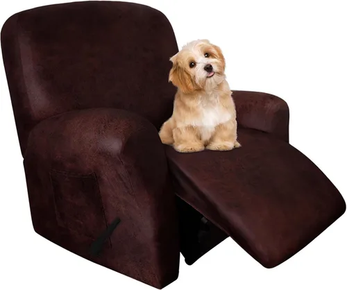 Miniatura 52 de molasofa Fundas de cuero para sillas reclinables, fundas para sillas reclinables grandes para silla reclinable, 4 piezas, fundas lavables que se