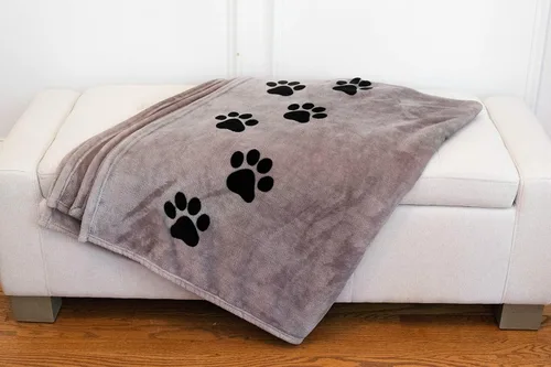 Miniatura 4 de Pawprints Left by You - Manta conmemorativa para mascotas con sentimiento sincero, regalo reconfortante para pérdida de mascotas/duelo de mascotas