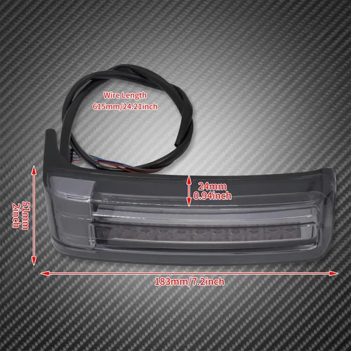 Miniatura 6 de Luz LED para alforja para motocicleta, luz trasera de freno para Harley Touring Street Electra Glide Road Glide King Ultra Limited CVO 1997-2013