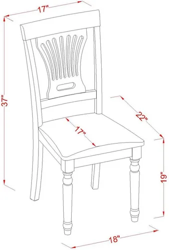 Miniatura 7 de East West Furniture SUPL3-BMK-C - Juego de mesa de comedor de 3 piezas contiene una mesa de comedor redonda con gotas y estantes y 2 sillas