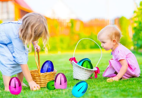 Miniatura 6 de Chochkees Huevos de Pascua rellenables (paquete de 12) huevos de Pascua gigantes de plástico metálicos coloridos de 6 pulgadas, se mantienen