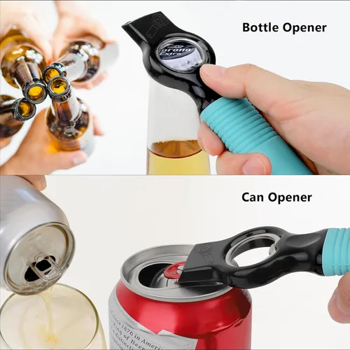 Miniatura 3 de Paquete de 2 abridores magnéticos de botellas de cerveza y abridor de latas de refrescos, abridor de botellas 2 en 1 y herramienta abridor