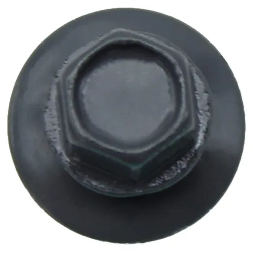 Miniatura 3 de HERR #14 CHARCOAL Tornillo de techo de chapa metálica de cabeza hexagonal: 250 tornillos x 1