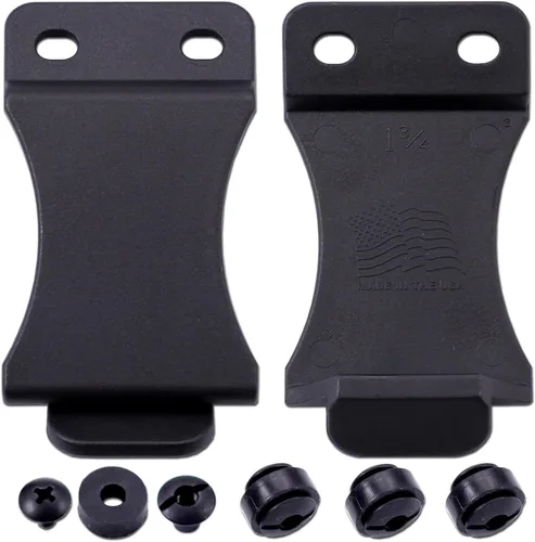 Miniatura 9 de FOMI Funda con clip para cinturón – IWB/OWB con hardware de montaje – Fabricada en EE. UU. – Inclinación ajustable – para fundas Kydex, fundas