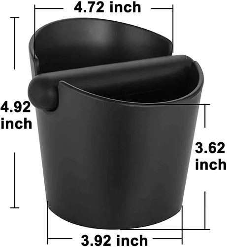 Miniatura 2 de Caja de café expreso, caja de café de 4.8 pulgadas, contenedor de café expreso para posos de café con barra extraíble y base antideslizante