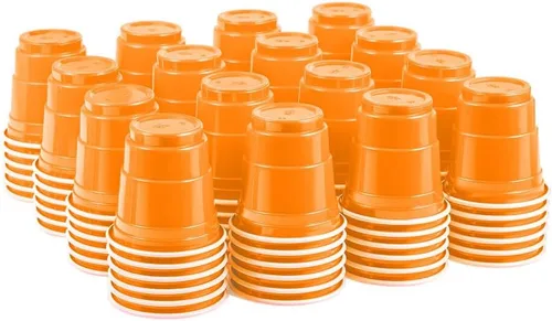 Miniatura 10 de 100 unidades de mini vasos negros para shot de 2 oz, desechables y de tamaño pequeño, perfectos para fiestas, degustaciones, muestras y más