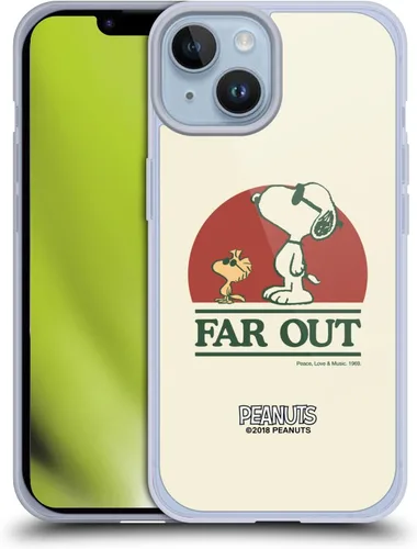 Miniatura 11 de Head Case Designs Funda de gel Woodstock 50th con licencia oficial de Peanuts Snoopy Guitar 1969 [protección de grado militar] compatible con Apple