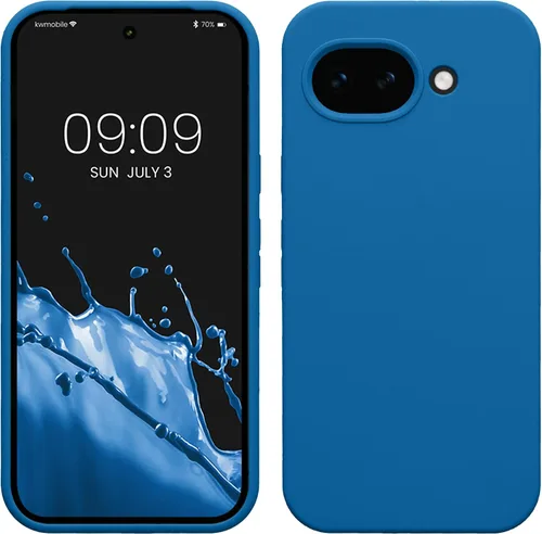 Miniatura 586 de kwmobile Funda Compatible con Google Pixel 6 Pro - Funda de teléfono de silicona TPU con acabado suave - Azul Arrecife