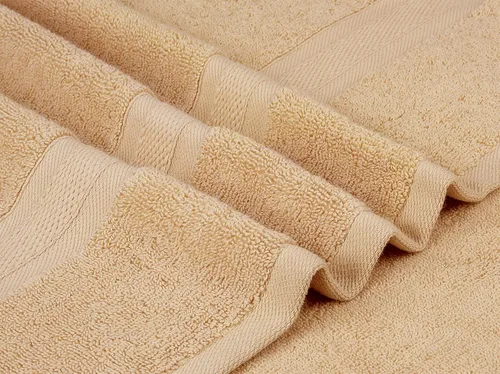Miniatura 5 de Towel and Linen Mart - Juego de 4 toallas de baño, color beige, tacto suave, lujoso, secado rápido, extra absorbente, 100% algodón hilado en anillo