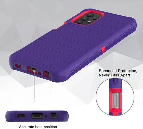 Miniatura 2 de Funda para Galaxy A32 5G con protector de pantalla de TPU suave, [serie de fundas], funda protectora de cuerpo completo resistente con clip