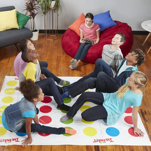 Miniatura 14 de Twister Ultimate: Alfombrilla más grande, manchas más coloreadas, familia, juego de fiesta para niños mayores de 6 años; compatible con Alexa