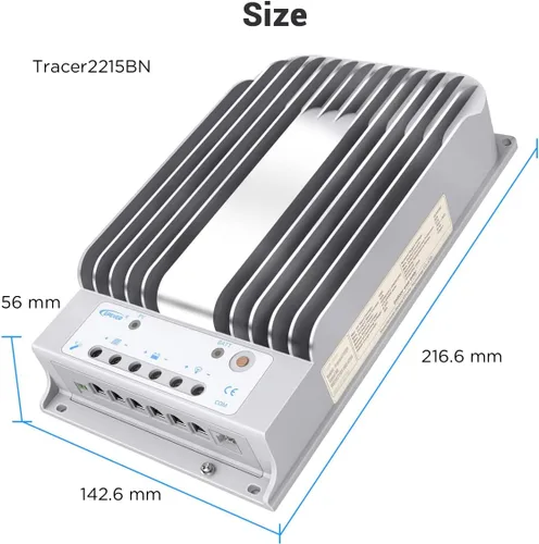 Miniatura 6 de EPEVER MPPT Controlador de carga solar 30A 12V/24V Controlador de carga de panel solar automático Max.PV 150V Regulador de carga solar con medidor