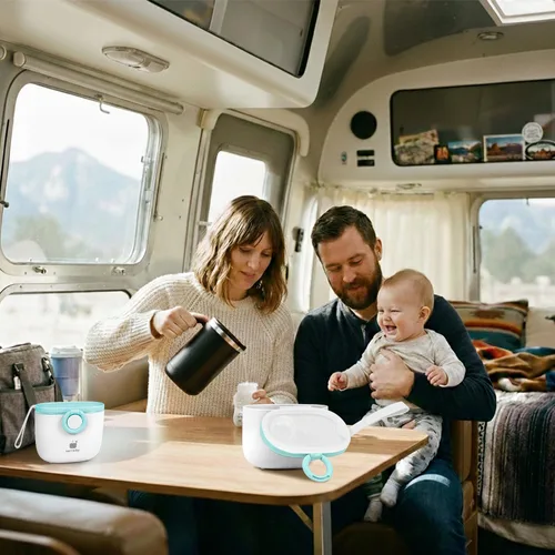 Miniatura 5 de Termichy Dispensador de Fórmula para Bebés, Contenedor Portátil de Leche en Polvo con Asa de Transporte y Cuchara para Actividades al Aire Libre