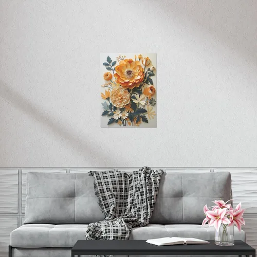 Miniatura 5 de CAPITUNEISKINEPA Marigold Flower Posters - Posters For Dorm Mini Posters For Room Aesthetic 11" x 14" PT10194