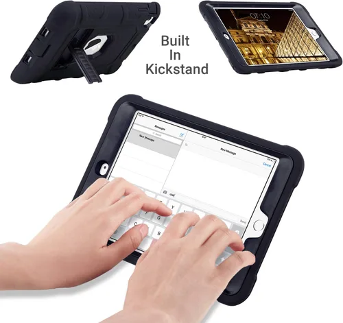 Miniatura 2 de ULAK Funda para iPad mini 1 2 3, Funda protectora de tres capas resistente a prueba de golpes con soporte para iPad mini 2, 1ª 2ª 3ª