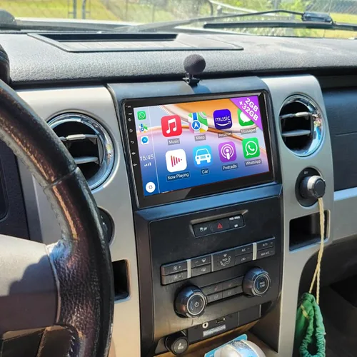 Android 13.0 Estéreo de coche doble DIN para Ford F150 2009-2012 9 pulgadas HD pantalla táctil audio multimedia receptor con Carplay Android Auto