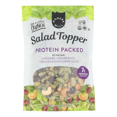 Miniatura 11 de Modern Mill Summer Symphony Aderezo para Ensalada Mixta de Gourmet Nut - Arándanos Rojos Secos, Arándanos Azules, Nueces Pecanas, Cerezas y Semillas