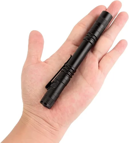 Miniatura 7 de Linterna LED roja, mini, linterna de bolsillo impermeable con clip, pequeñas linternas de luz roja para trabajo, astronomía, aviación, observación