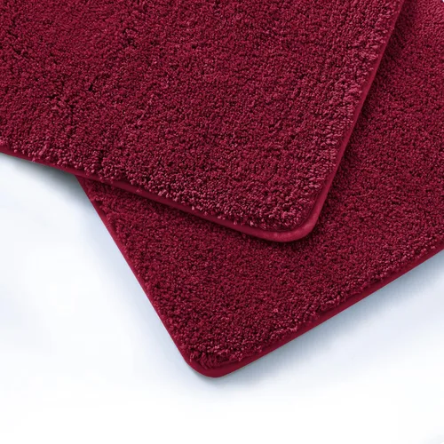 Miniatura 6 de YHF - Juego de 2 alfombras de baño de microfibra extra gruesa y suave, peludas, lavables a máquina, alfombras de baño absorbentes, alfombrilla