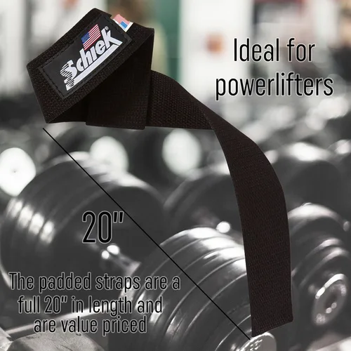 Miniatura 6 de Schiek Sports Model 1000-BPS Basic 20" Correas de elevación acolchadas - Negro
