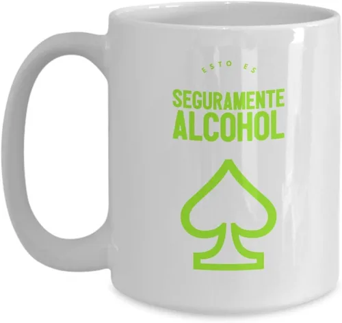 Miniatura 3 de Taza de Cafe Alcohol Vaso, tazas de café divertidas, tazas personalizadas, taza de café inspiradoras, taza con mensajes positivos.