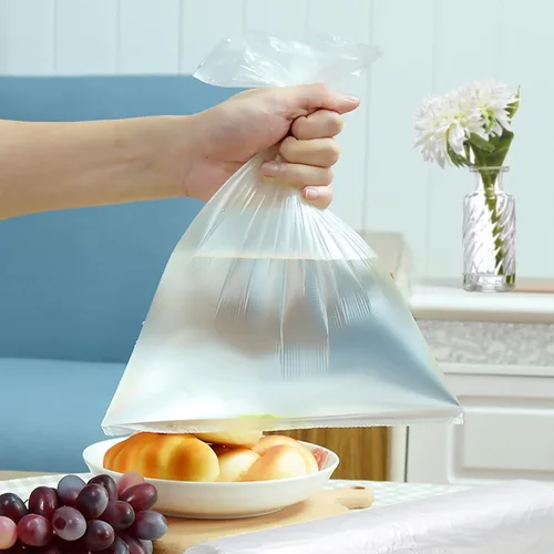 Miniatura 4 de OausTect Rollo de bolsa de plástico de 12 x 16 pulgadas, bolsas de almacenamiento de alimentos transparentes para frutas y verduras, 350 10 rollos
