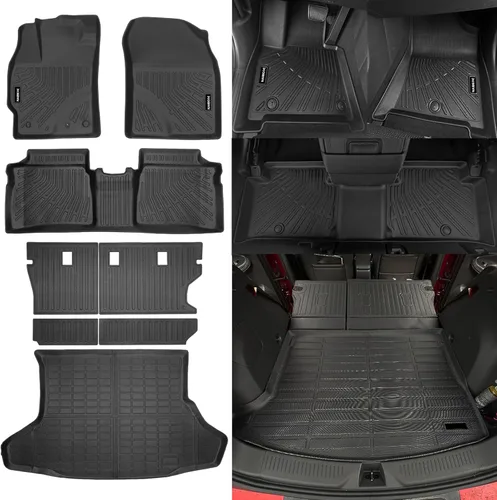 Miniatura 80 de Alfombrillas de piso Naibeve para Ford Edge 2015 2016 2017 2018 2019 2020 2021 2022 2023 2024 2025 - Ajuste personalizado para todo clima