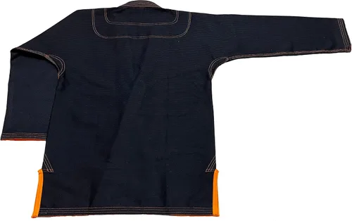 Miniatura 6 de Bjj Gi Con Puntada Naranja Bjj Gi Jiu Jitsu Kimonos Gi 100% Algodón Perl Tejido 450GSM