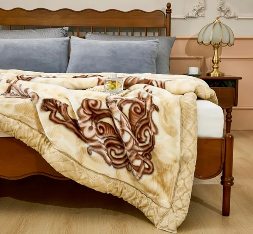 Miniatura 6 de LGYKUMEG Manta de forro polar pesada y cálida, tamaño Queen de 79 x 91 pulgadas, manta de visón coreano súper suave y cálida, manta reversible