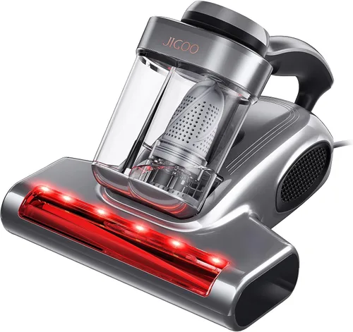 Miniatura 11 de Aspiradora de cama JIGOO con sensor de polvo, aspiradora de colchón con UV y ultrasónico y alta calefacción, succión de 13 kPa, 500 W, aspiradoras