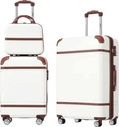 Miniatura 225 de Merax Equipaje, maleta extensible rígida con ruedas giratorias ligeras, Negro -, 40/48/52