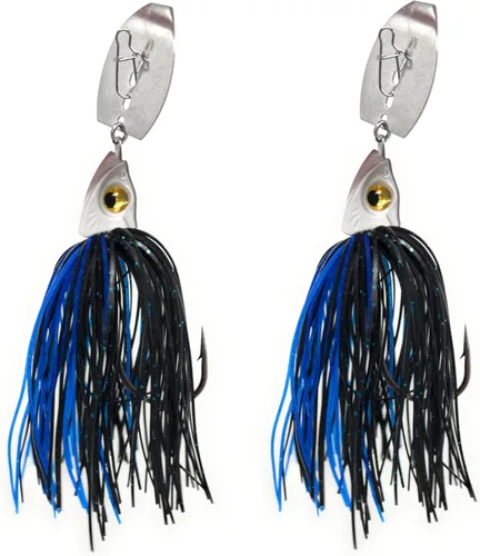 Reaction Tackle Tungsten Bladed Jig Heads - Swimbait Fishing Jigs for Large and Smallmouth Bass, Trout, Walleye - Bass Fishing Lures Make a Chatter