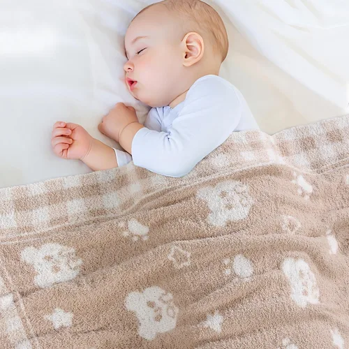 Miniatura 8 de JOOJA Manta para bebé recién nacido, para niños y niñas, esencial para bebés de 0 a 6 meses, para recibir mantas de punto, saco de dormir, Guepardo