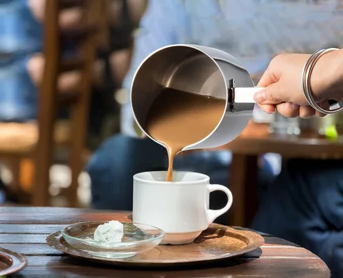 Miniatura 2 de IMEEA - Calentador de leche y cafetera turca de acero inoxidable 18/10 de tres capas con pico (30 oz/900 ml)