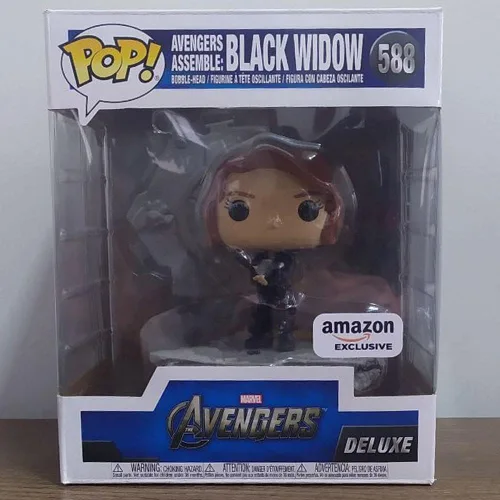 Miniatura 6 de Funko Pop! Deluxe Marvel: Avengers Assemble Series - Black Widow, exclusivo de Amazon, figura 5 de 6
