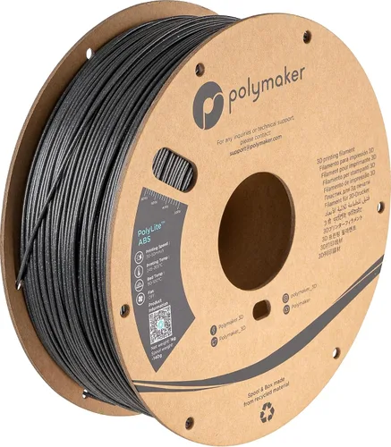 Miniatura 37 de Polymaker Filamento ABS Pro para impresora 3D de 0.069 pulgadas, color negro, ABS de grado de ingeniería de 2.2 lbs con alta resistencia al calor